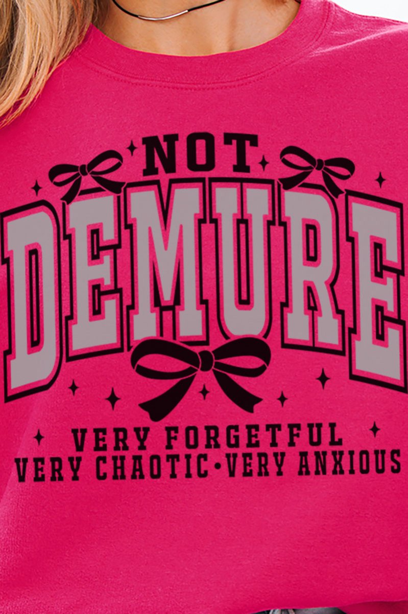 Not Demure Very Distracted Unisex NuBlend Crew Sweatshirt - Wholesale Accessory Market