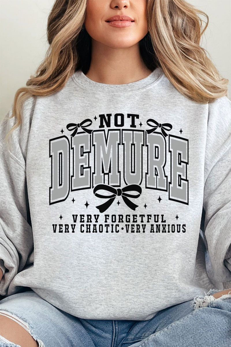 Not Demure Very Distracted Unisex NuBlend Crew Sweatshirt - Wholesale Accessory Market