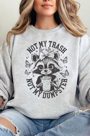 Not My Trash Not My Dumpster Unisex NuBlend Crew Sweatshirt - Wholesale Accessory Market