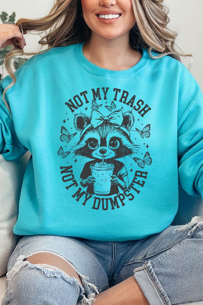 Not My Trash Not My Dumpster Unisex NuBlend Crew Sweatshirt - Wholesale Accessory Market