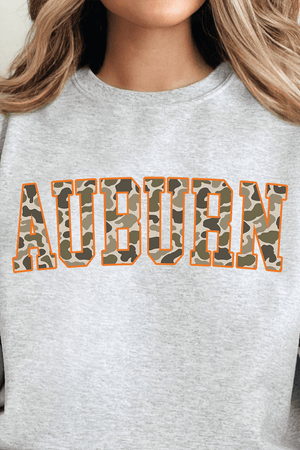 Orange Auburn Camo Unisex NuBlend Crew Sweatshirt - Wholesale Accessory Market