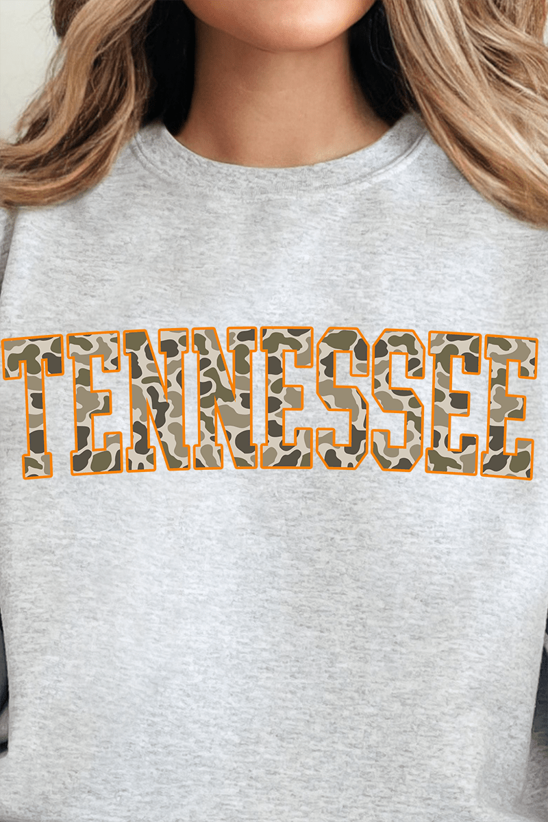 Orange Tennessee Camo Unisex NuBlend Crew Sweatshirt - Wholesale Accessory Market