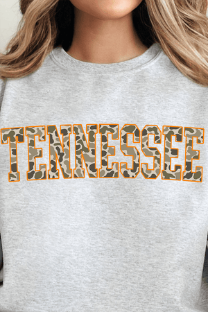 Orange Tennessee Camo Unisex NuBlend Crew Sweatshirt - Wholesale Accessory Market