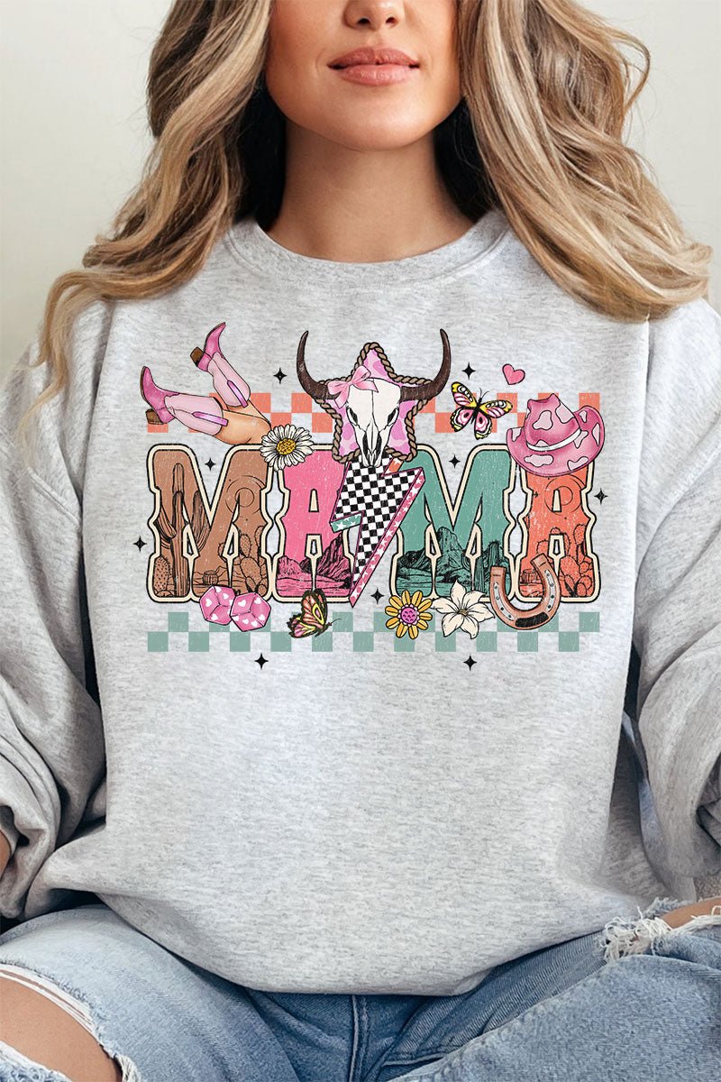 Outlaw Mama Unisex NuBlend Crew Sweatshirt - Wholesale Accessory Market