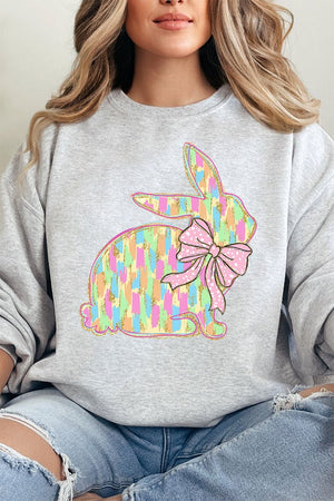 Preppy Brushed Bunny Unisex NuBlend Crew Sweatshirt - Wholesale Accessory Market