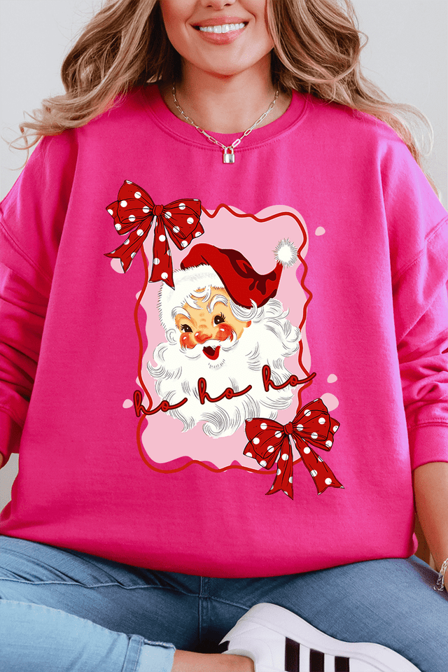 Preppy Santa Coquette Unisex NuBlend Crew Sweatshirt - Wholesale Accessory Market