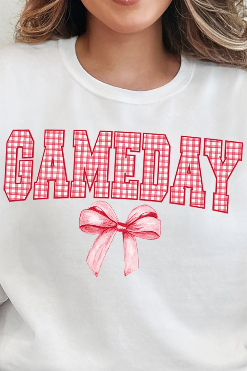 Red Gingham Gameday Unisex NuBlend Crew Sweatshirt - Wholesale Accessory Market