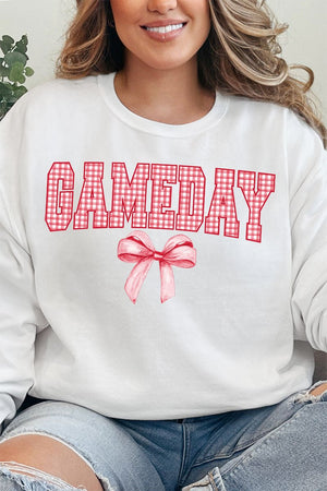 Red Gingham Gameday Unisex NuBlend Crew Sweatshirt - Wholesale Accessory Market