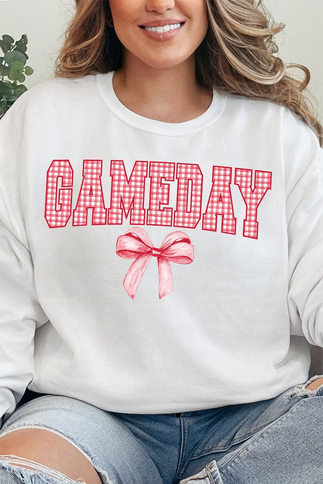 Red Gingham Gameday Unisex NuBlend Crew Sweatshirt - Wholesale Accessory Market