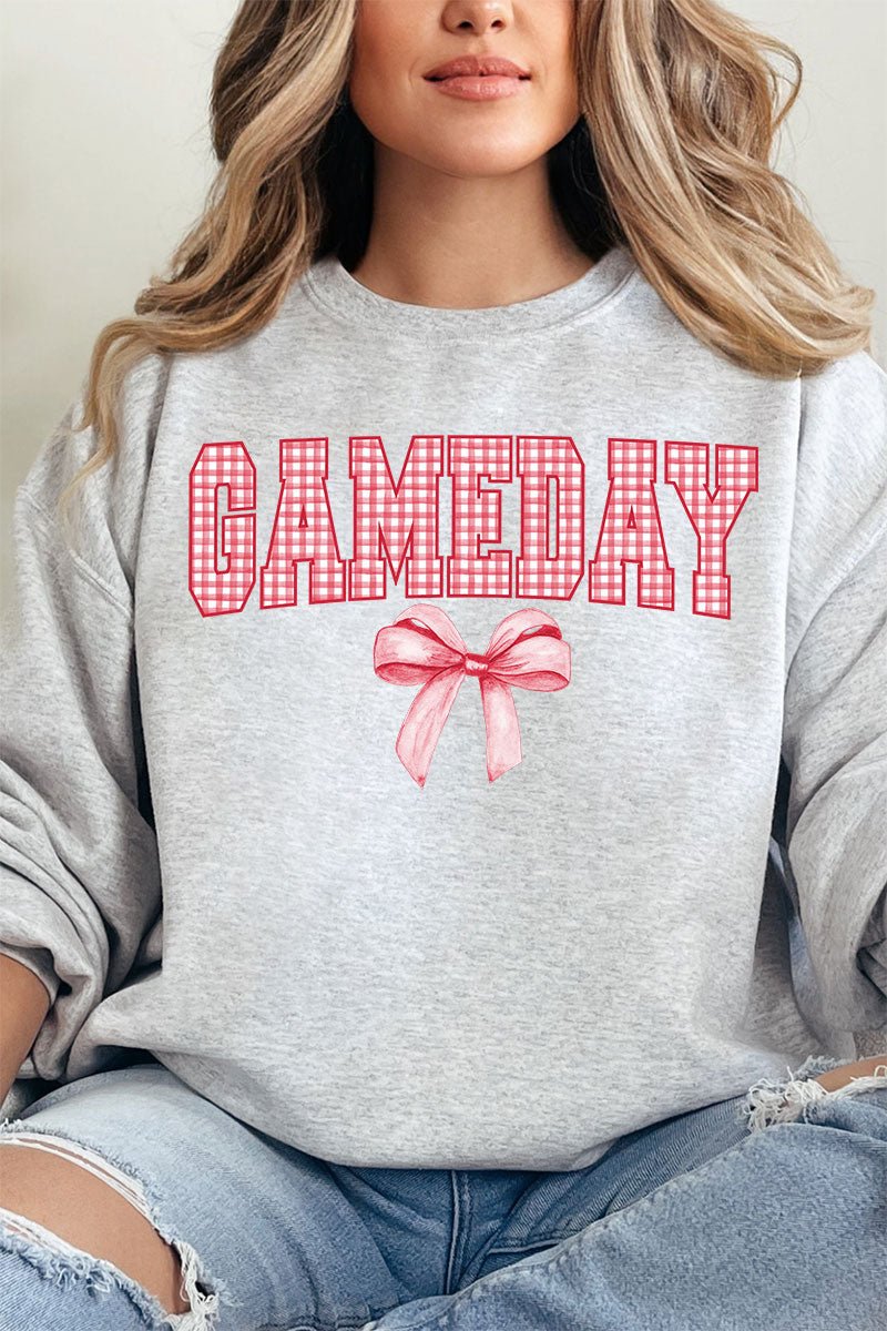 Red Gingham Gameday Unisex NuBlend Crew Sweatshirt - Wholesale Accessory Market