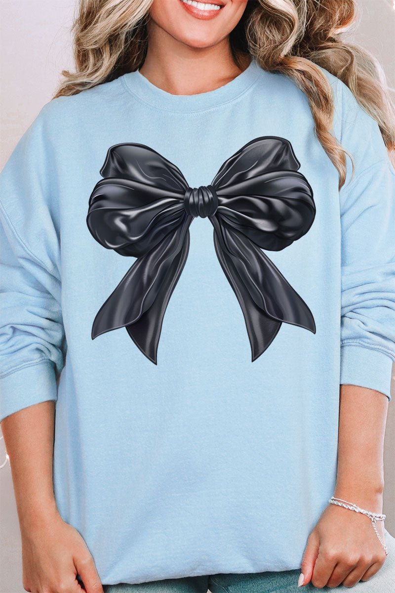 Satin Black Bows Unisex NuBlend Crew Sweatshirt - Wholesale Accessory Market