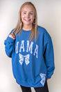 Side Bows Arched Mama Blue Chinoiserie Unisex NuBlend Crew Sweatshirt - Wholesale Accessory Market