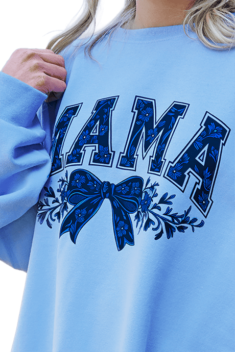 Side Bows Bow & Bloom Mama Unisex NuBlend Crew Sweatshirt - Wholesale Accessory Market