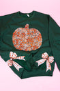 Side Bows Fall Foliage Pumpkin Unisex NuBlend Crew Sweatshirt - Wholesale Accessory Market