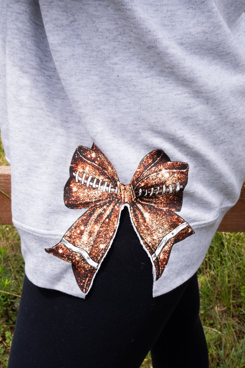 Side Bows Football Mama Unisex NuBlend Crew Sweatshirt - Wholesale Accessory Market