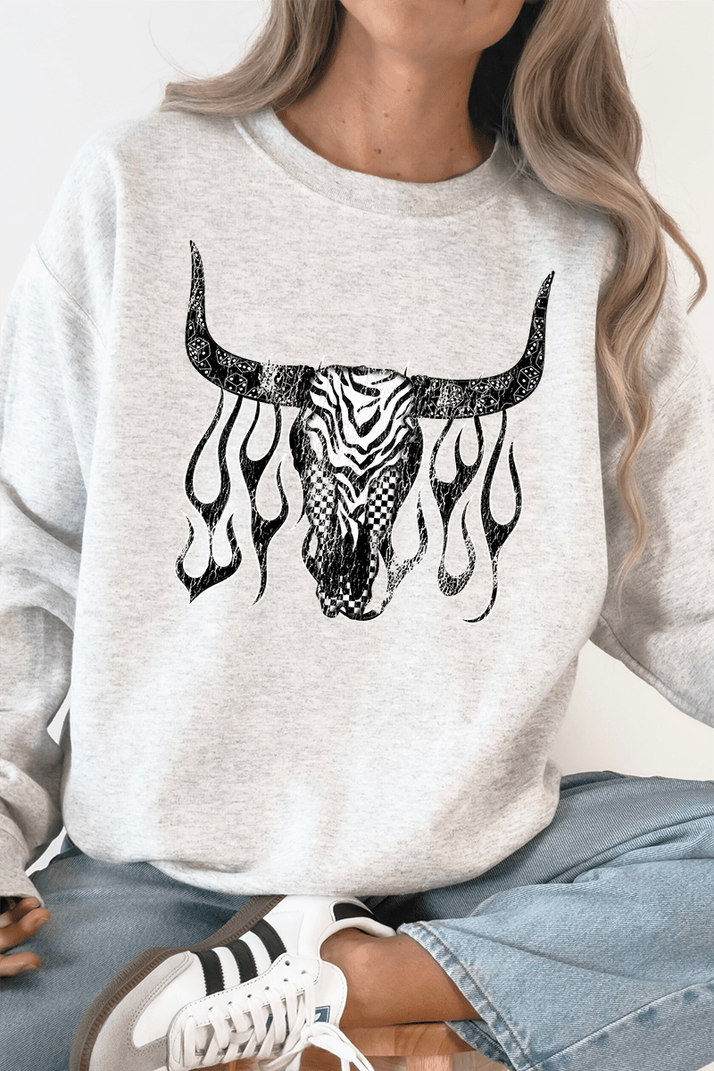 Smokin' Steer Unisex NuBlend Crew Sweatshirt - Wholesale Accessory Market