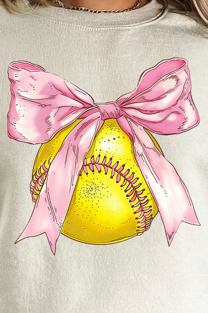 Softball Bows Unisex NuBlend Crew Sweatshirt - Wholesale Accessory Market