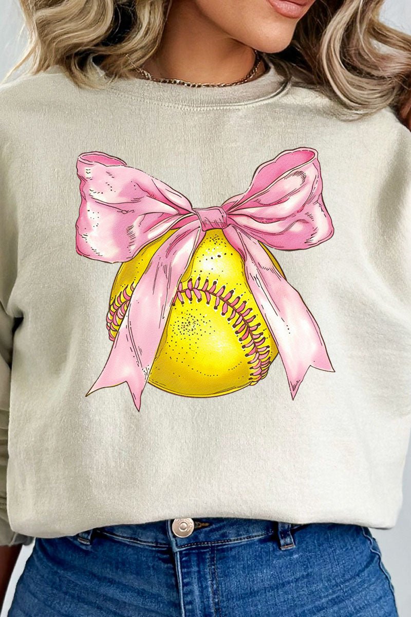 Softball Bows Unisex NuBlend Crew Sweatshirt - Wholesale Accessory Market