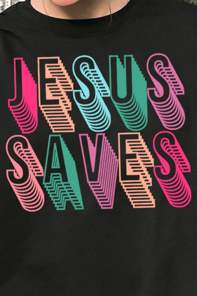 Stacked Jesus Saves Unisex NuBlend Crew Sweatshirt - Wholesale Accessory Market