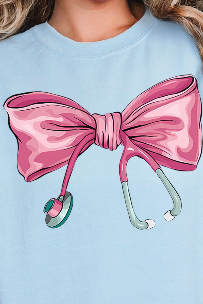 Stethoscope Bow Unisex NuBlend Crew Sweatshirt - Wholesale Accessory Market