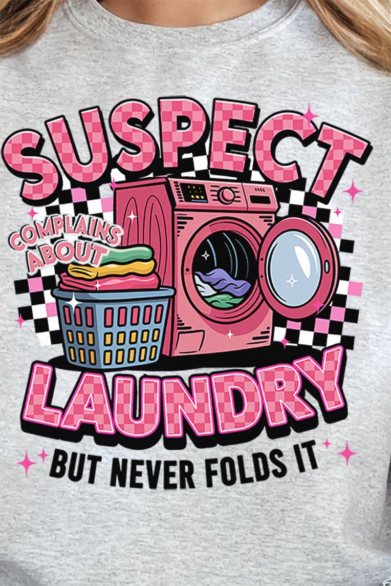 Suspect Complains About Laundry Unisex NuBlend Crew Sweatshirt - Wholesale Accessory Market