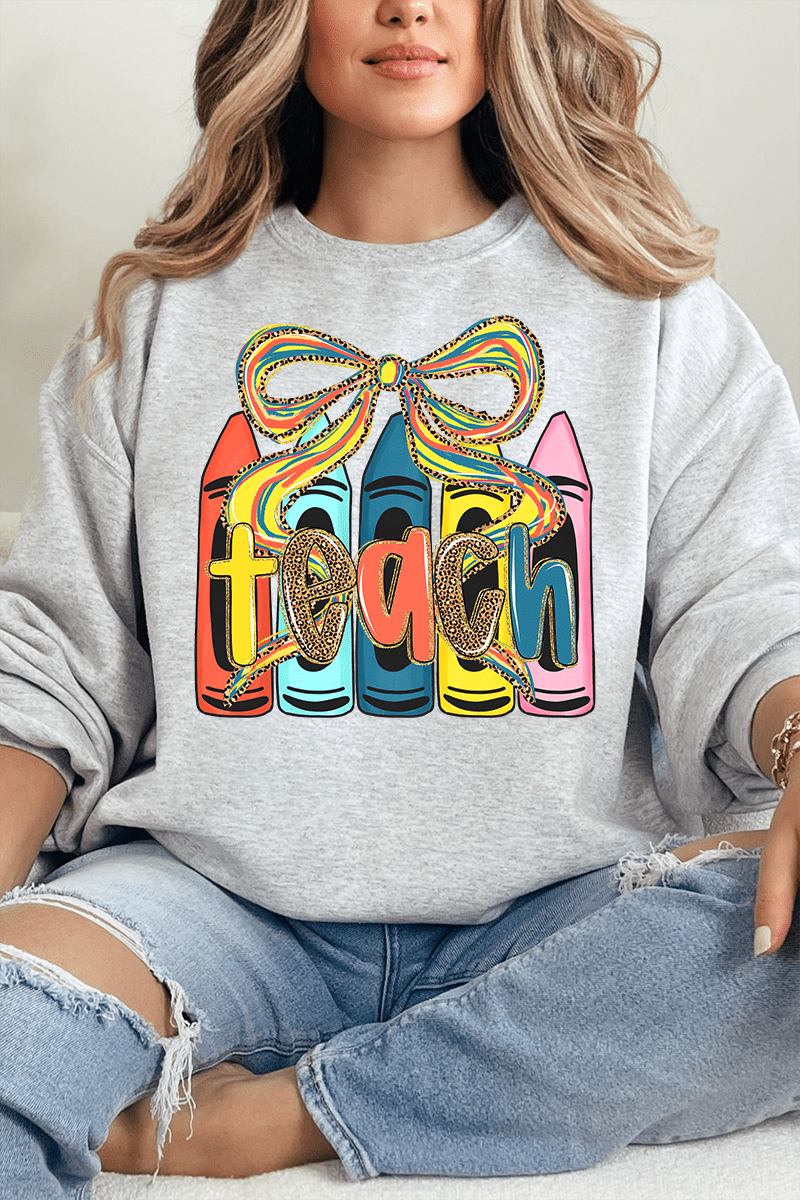 Teach And Tie Unisex NuBlend Crew Sweatshirt - Wholesale Accessory Market