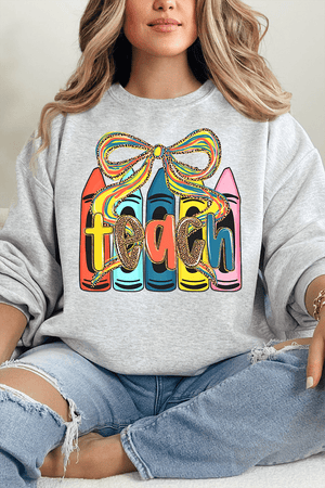 Teach And Tie Unisex NuBlend Crew Sweatshirt - Wholesale Accessory Market
