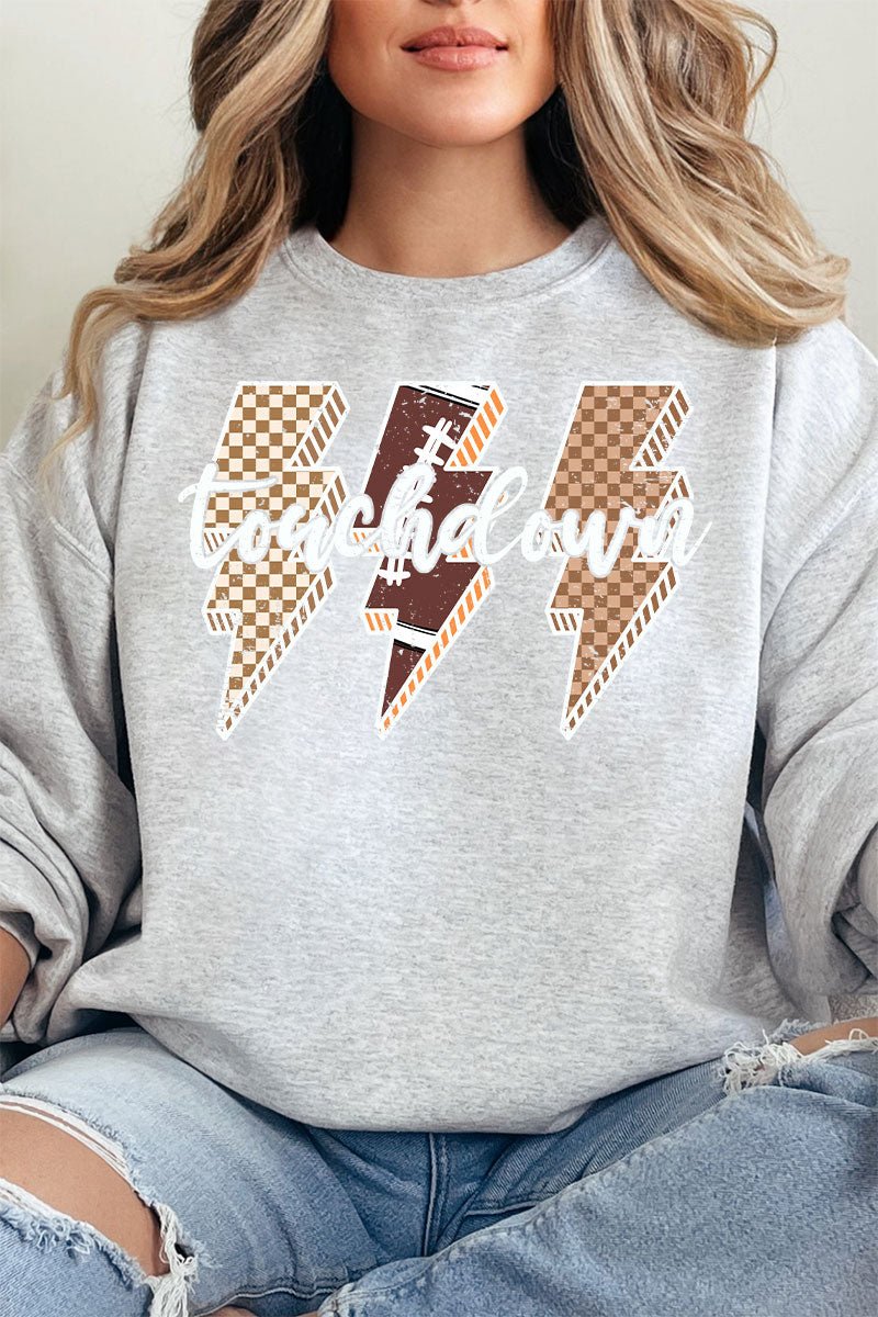 Touchdown Lightning Bolt Unisex NuBlend Crew Sweatshirt - Wholesale Accessory Market