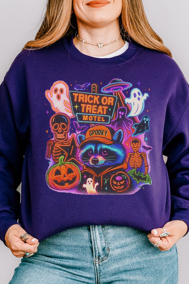 Trick Or Treat Motel Unisex NuBlend Crew Sweatshirt - Wholesale Accessory Market