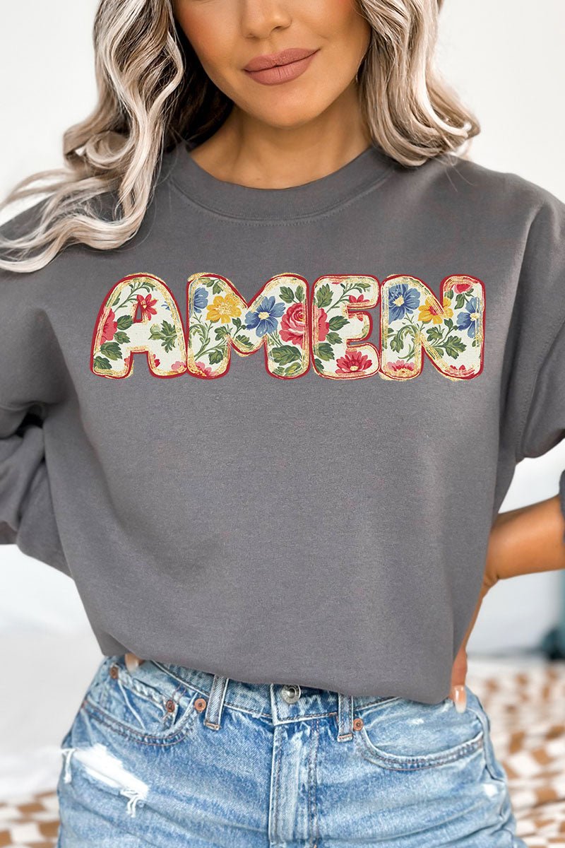 Vintage Bubble Amen Unisex NuBlend Crew Sweatshirt - Wholesale Accessory Market