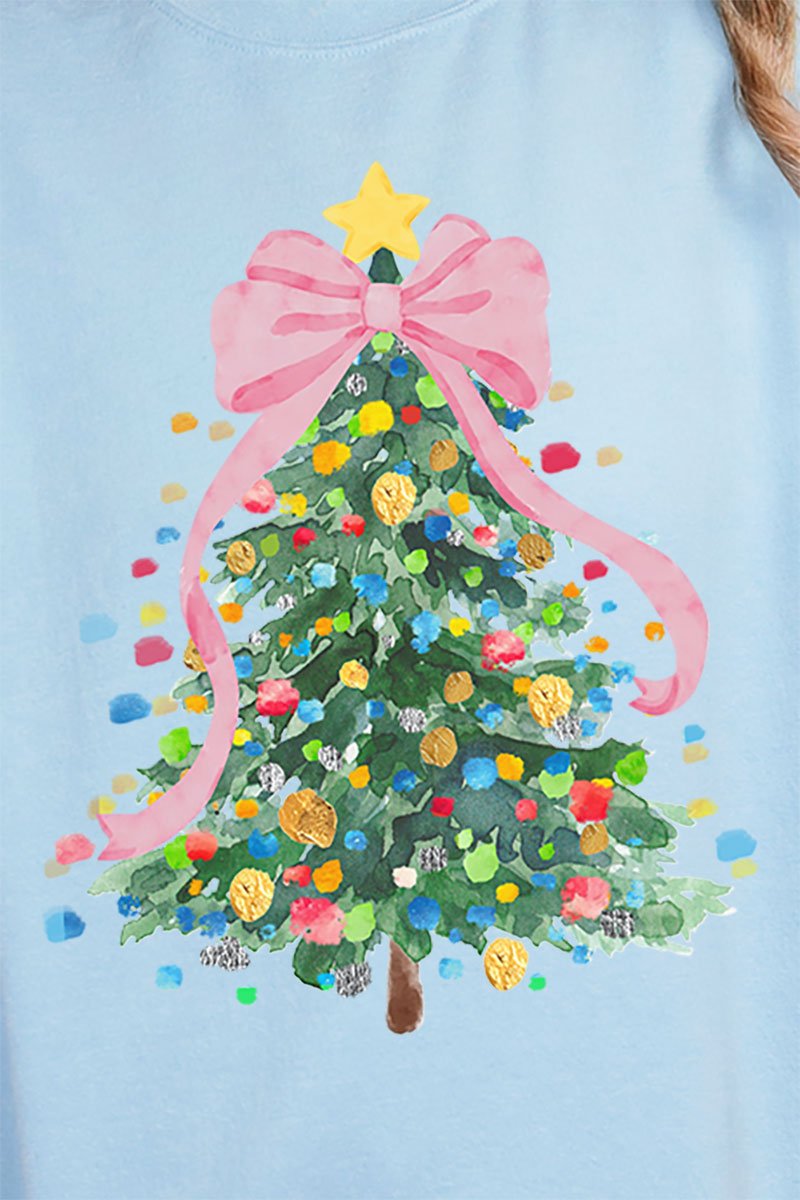 Watercolor Dots Christmas Tree Unisex NuBlend Crew Sweatshirt - Wholesale Accessory Market