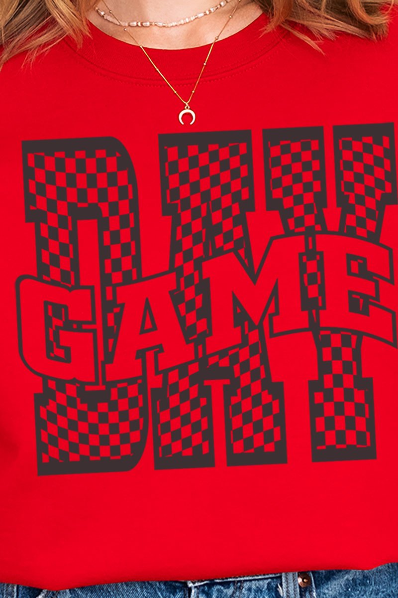 Wavy Check Game Day Unisex NuBlend Crew Sweatshirt - Wholesale Accessory Market
