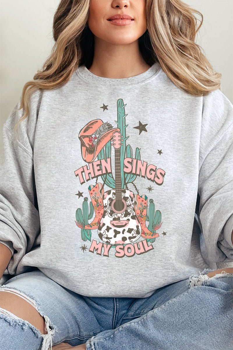 Western Then Sings My Soul Unisex NuBlend Crew Sweatshirt - Wholesale Accessory Market