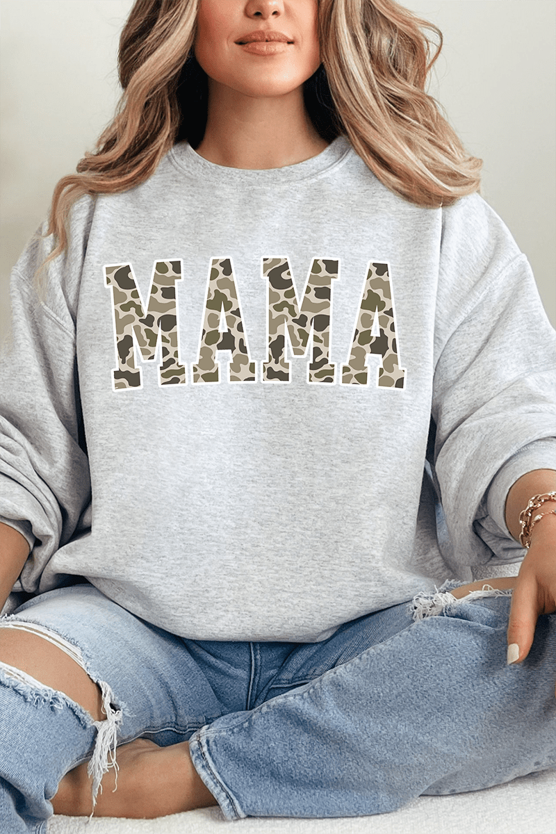 White Mama Camo Unisex NuBlend Crew Sweatshirt - Wholesale Accessory Market