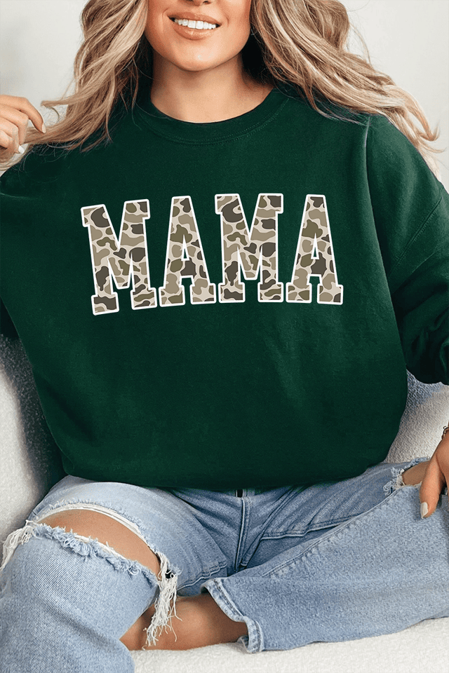 White Mama Camo Unisex NuBlend Crew Sweatshirt - Wholesale Accessory Market