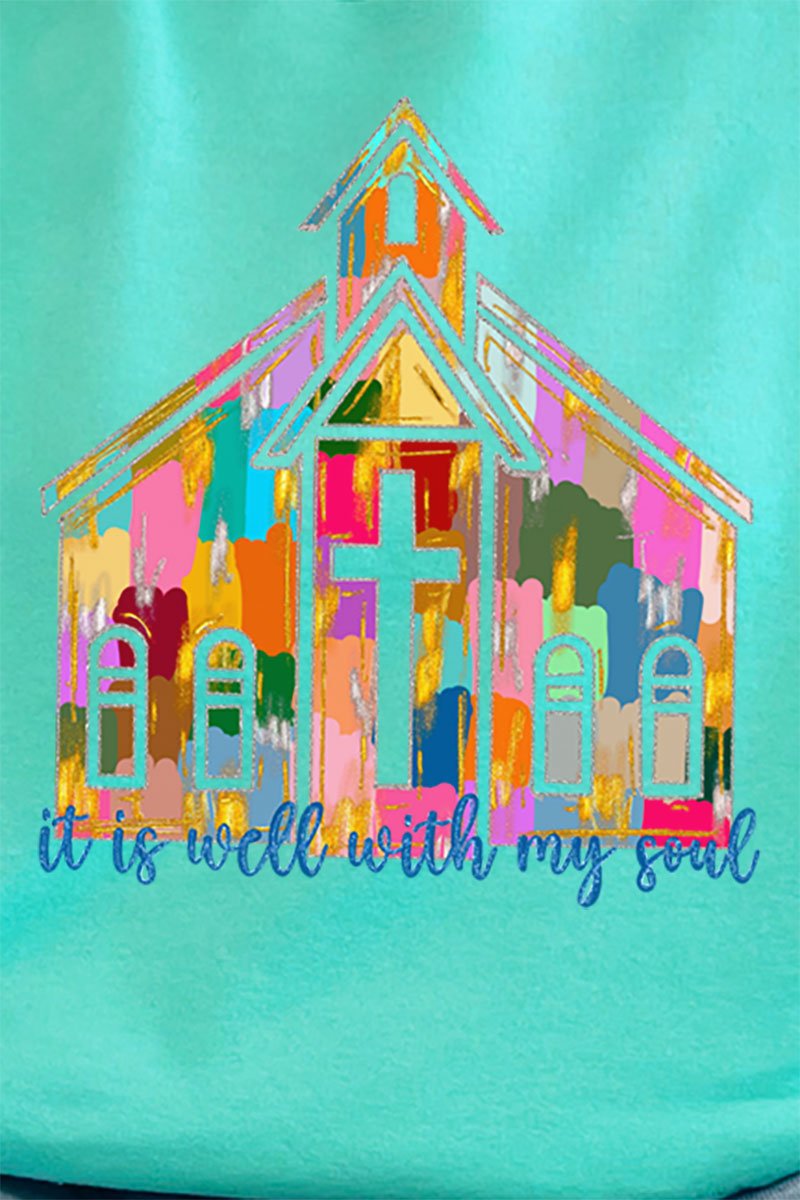 Brushed Colorful It Is Well With My Soul Unisex NuBlend Crew Sweatshirt - Wholesale Accessory Market
