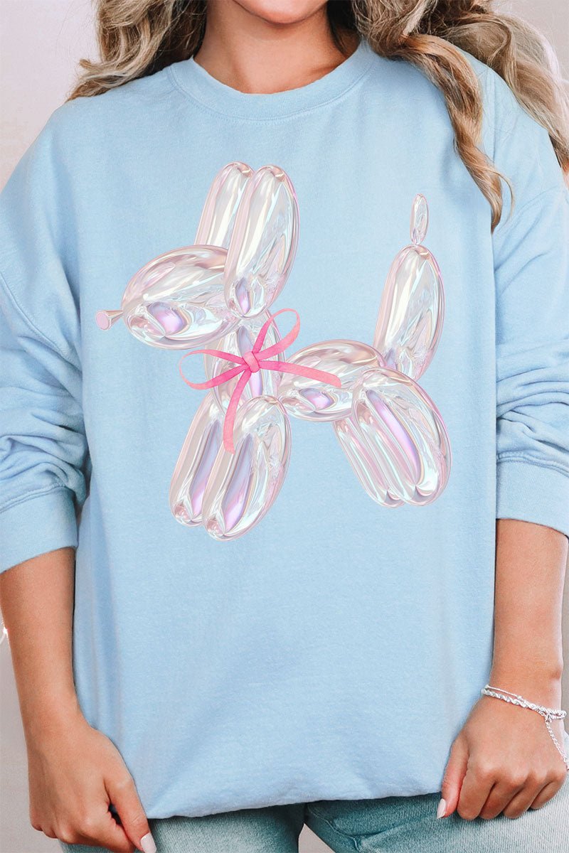Coquette Balloon Dog Unisex NuBlend Crew Sweatshirt - Wholesale Accessory Market