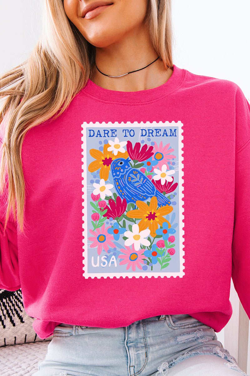 Dare To Dream Stamp Unisex NuBlend Crew Sweatshirt - Wholesale Accessory Market