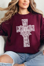 Faux Lace Cross Unisex NuBlend Crew Sweatshirt - Wholesale Accessory Market