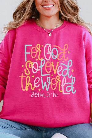 For God So Loved The World Unisex NuBlend Crew Sweatshirt - Wholesale Accessory Market