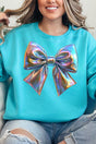 Iridescent Satin Bow Unisex NuBlend Crew Sweatshirt - Wholesale Accessory Market