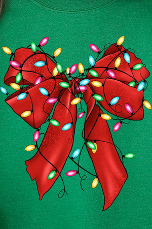 Christmas Lights Coquette Bow Unisex NuBlend Crew Sweatshirt - Wholesale Accessory Market