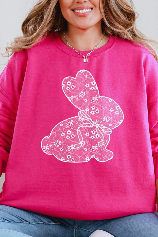Lace Easter Bunny Unisex NuBlend Crew Sweatshirt - Wholesale Accessory Market