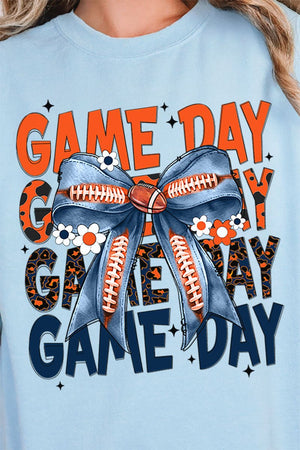 Orange & Blue Stacked Gameday Unisex NuBlend Crew Sweatshirt - Wholesale Accessory Market
