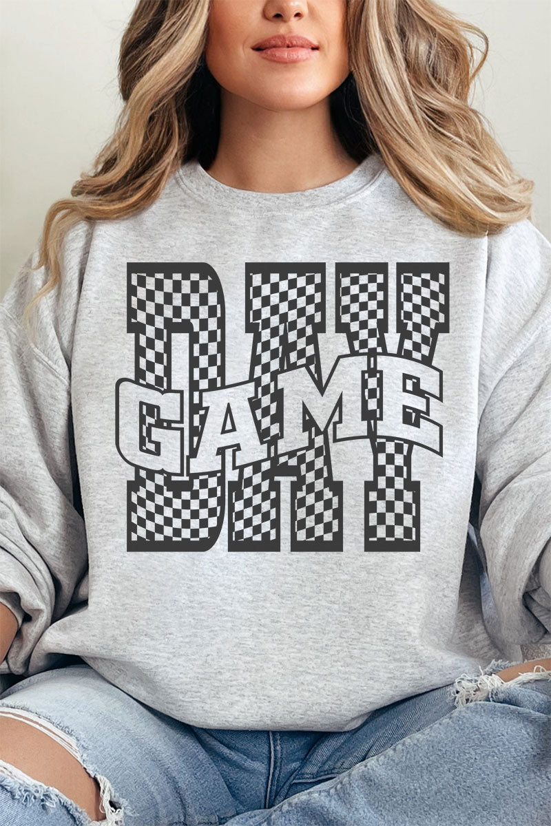 Wavy Check Game Day Unisex NuBlend Crew Sweatshirt - Wholesale Accessory Market