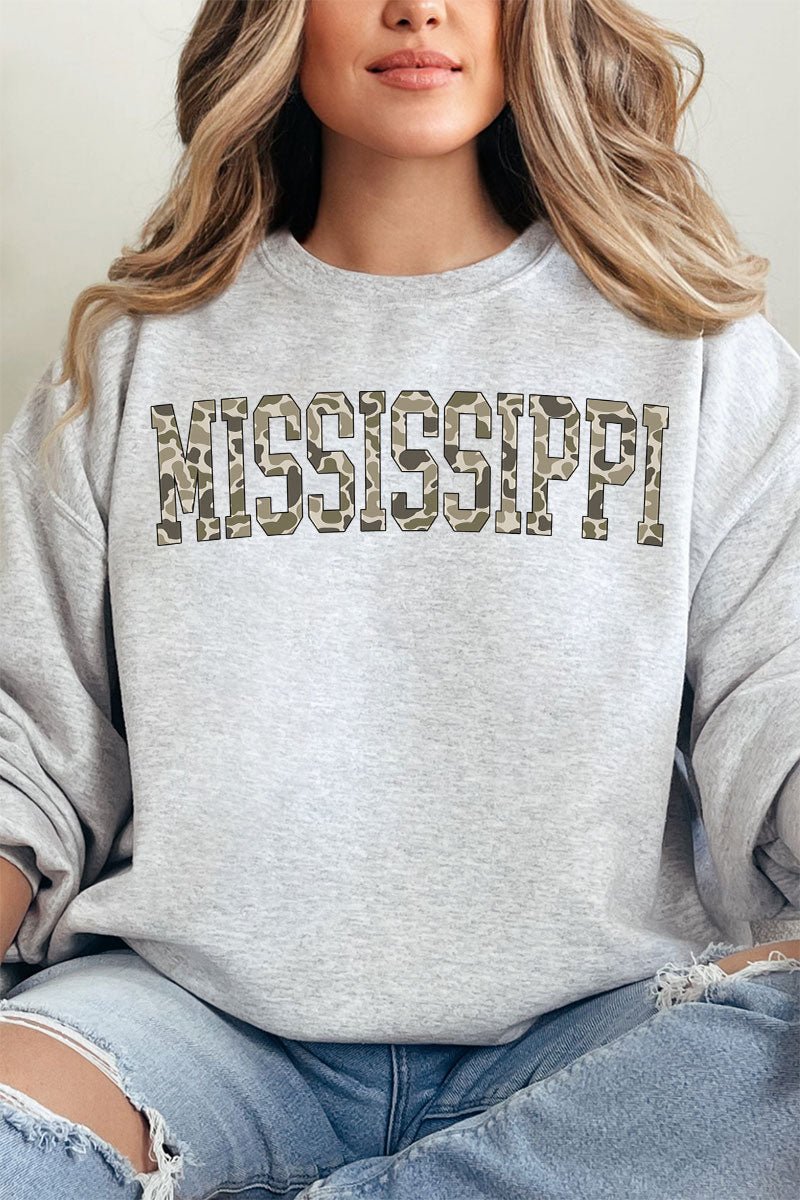 Camo Mississippi Unisex NuBlend Crew Sweatshirt - Wholesale Accessory Market