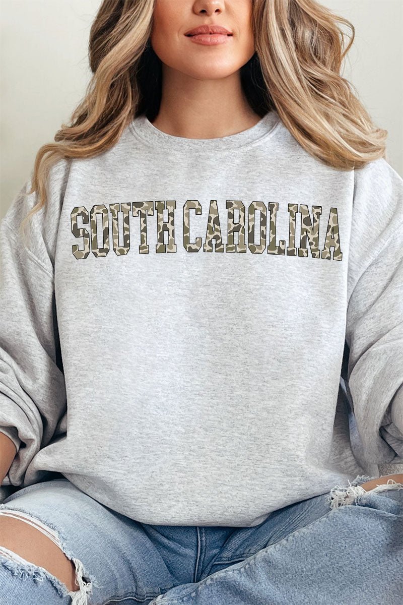 Camo South Carolina Unisex NuBlend Crew Sweatshirt - Wholesale Accessory Market