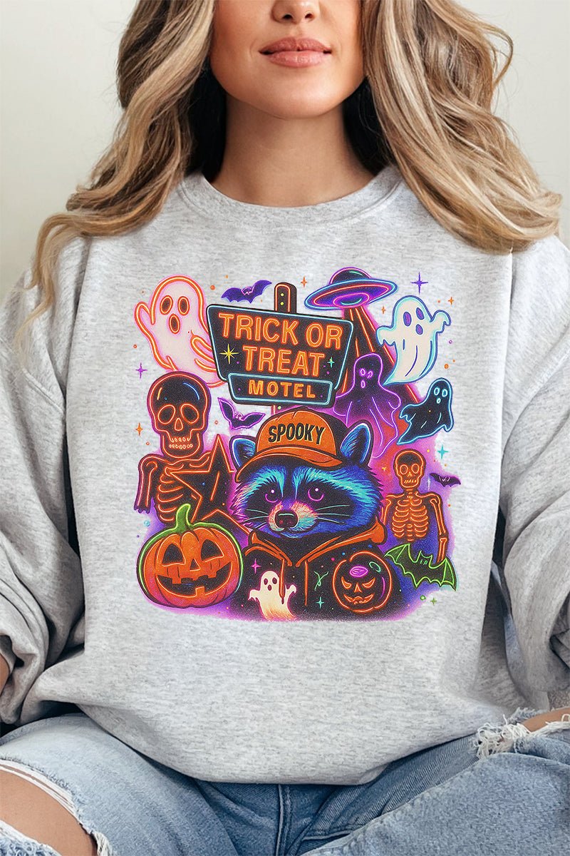 Trick Or Treat Motel Unisex NuBlend Crew Sweatshirt - Wholesale Accessory Market