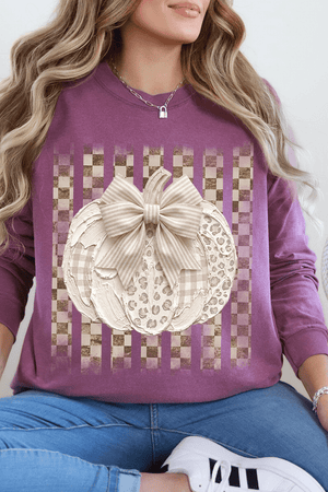 Painted Pumpkin Latte Comfort Colors Heavyweight Long T-Shirt - Wholesale Accessory Market