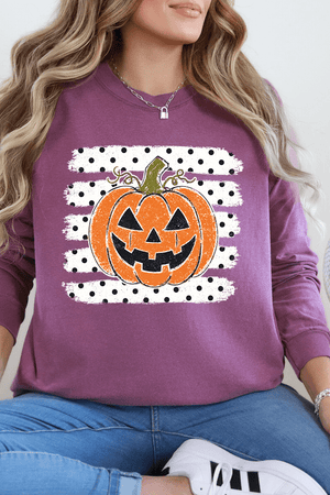 Spooky Pumpkin Pop Comfort Colors Heavyweight Long T-Shirt - Wholesale Accessory Market